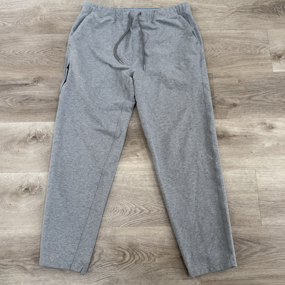Mack Weldon Ace Sweatpants Mens XL Grey Heather French Terry Stretch Joggers